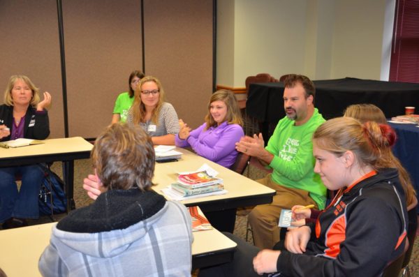 Nick Butler leads a fiction writing workshop